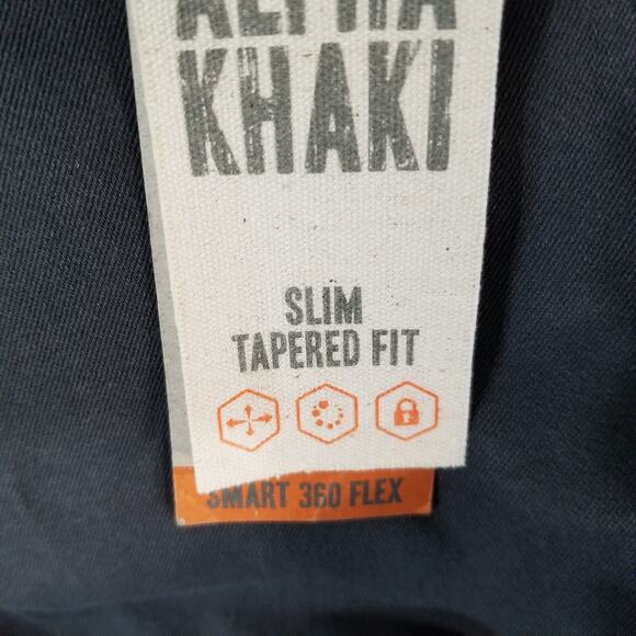 Dockers Alpha khaki pants men's 36x30 slim tapered Gray Flex stretch NEW - Picture 10 of 12